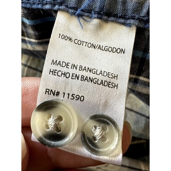 Original Weatherproof Vintage Flannel Long Sleeve Shirt Men's Size L Button up - Picture 6 of 16